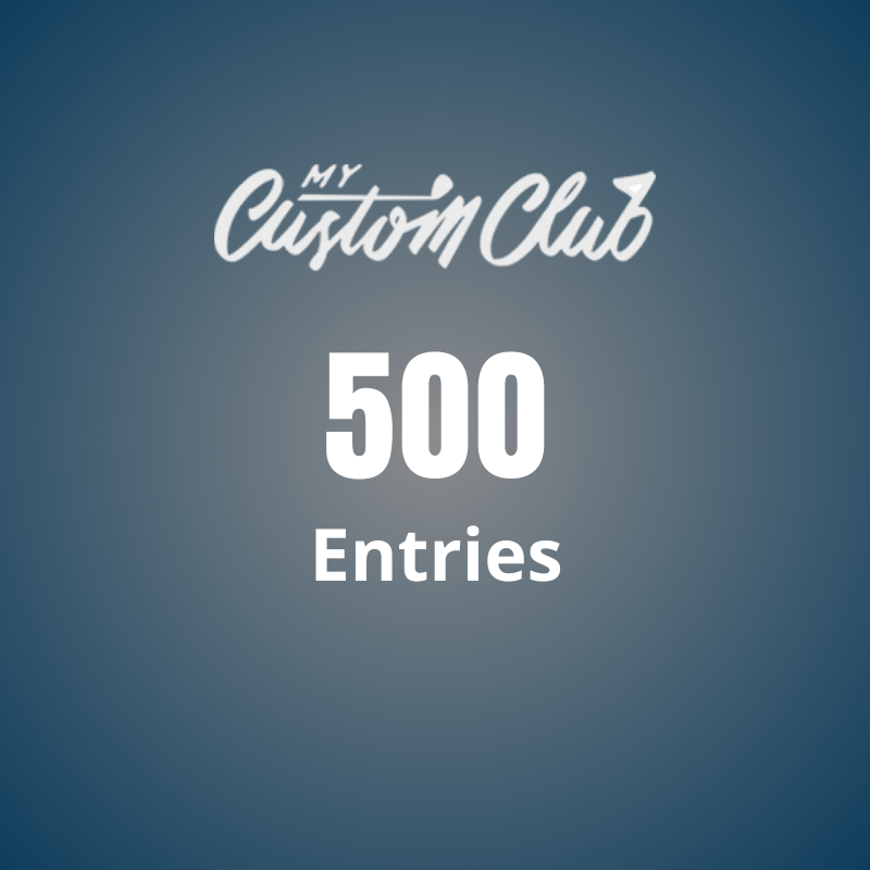 500 Entries - One Time Purchase