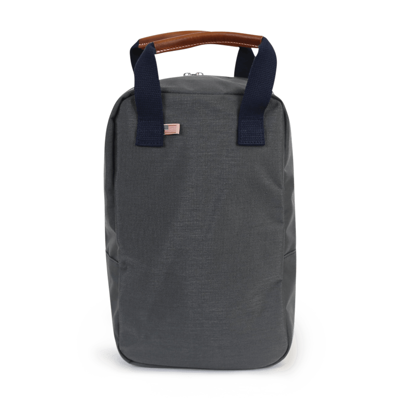 Hudson Sutler Nylon and Leather Golf Shoe Bag - Grey/Navy