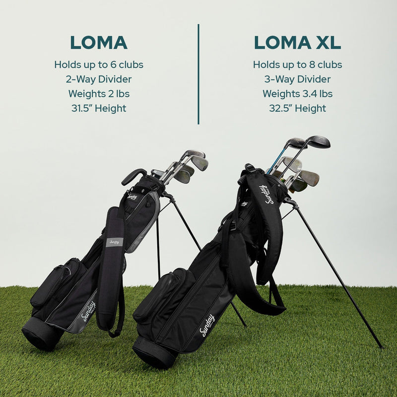 Sunday Golf LOMA XL BAG | Matte Black